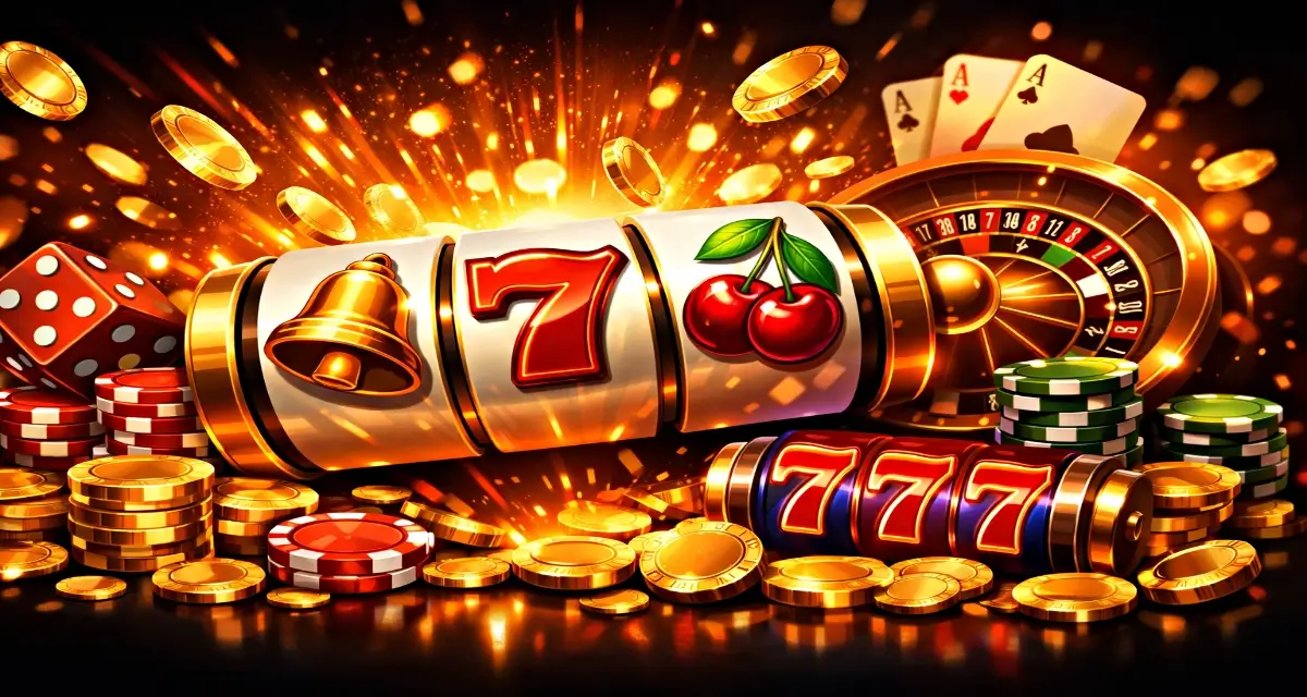 Abstract gaming background with glowing particles